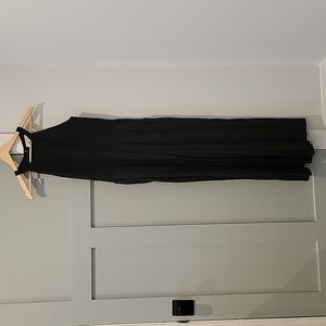 NWT! LOFT Smocked Halter Black Jumpsuit, Size 6